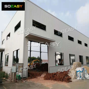 White Modular Steel Structure Pejabat Kantin Kilang Tobago Jepun 