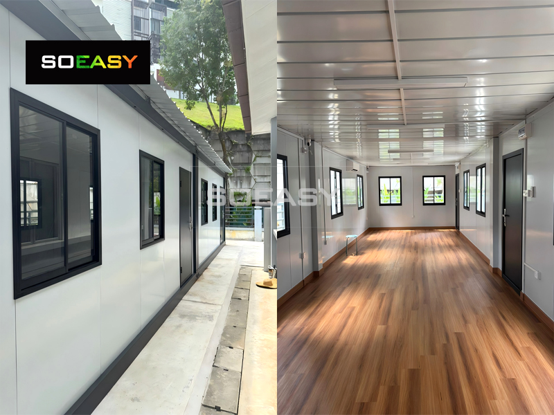 Προσαρμοσμένο αποσπώμενο κοντέινερ Προσωρινός χώρος γραφείου και αίθουσα συνεδριάσεων στη Μαλαισία