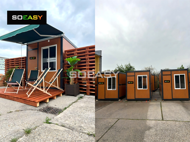 Ξύλινα έγχρωμα αναδιπλούμενα δοχεία στο Σλοβακικό Μουσικό Φεστιβάλ