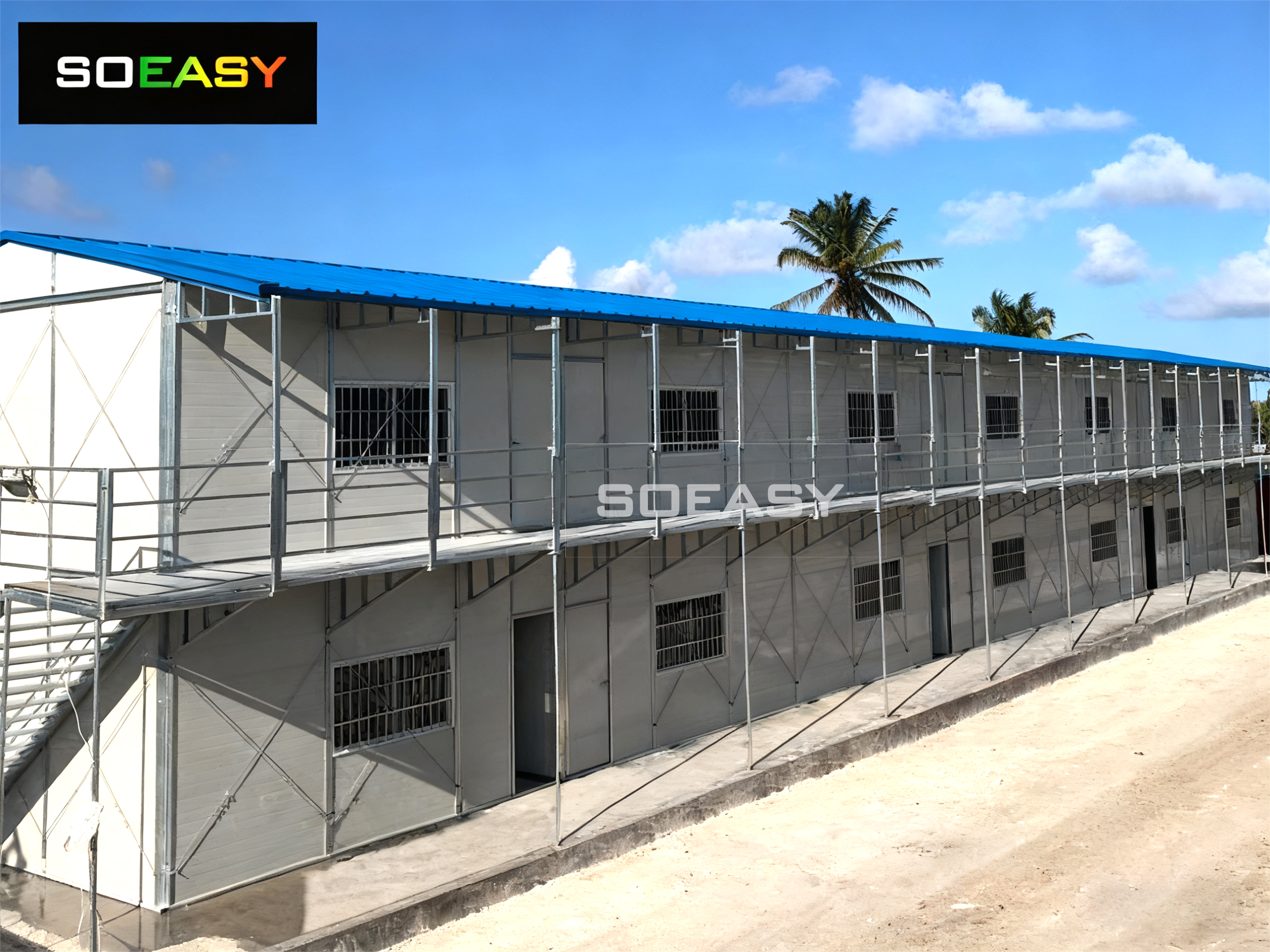 Γαλβανισμένο ατσάλι Prefab K House To Oman