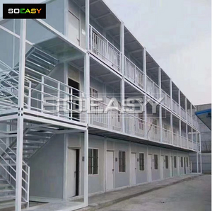 Casa container staccabile prefabbricata economica con struttura in acciaio leggero in Birmania 