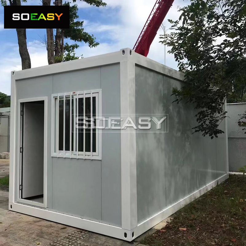 Casa prefabbricata modulare per container flat pack da 20 piedi del campo di lavoro